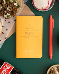 Taco Passport on a themed background