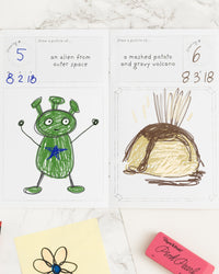 Kids Drawing Passport on a themed background