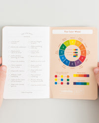 Kids Drawing Passport on a themed background