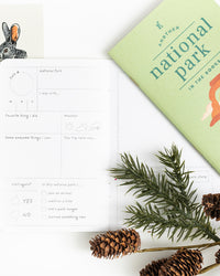 Kids National Park Passport on a themed background