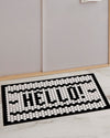 The Letterfolk White Tile Mat displayed on a white background.