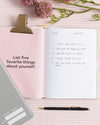 Abridged Journal on a themed background