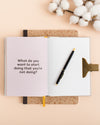 Abridged Journal in Oatmeal on a themed background