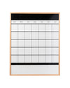 Block Monthly Calendar on a white background