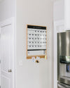 Block Monthly Calendar on a white background