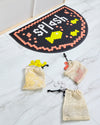 Letterfolk Half Moon Tile Mat in Black on display
