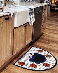 Letterfolk Half Moon Tile Mat in White on display