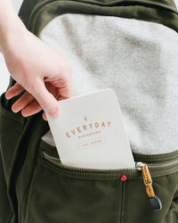 Everyday Food Journal on a themed background