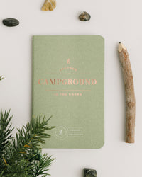 Campground Passport on a themed background