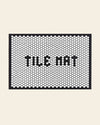 Letterfolk Large Tile Mat in white