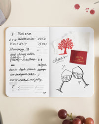 Wine Passport on a themed background