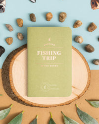 Fishing Trip Passport on a themed background