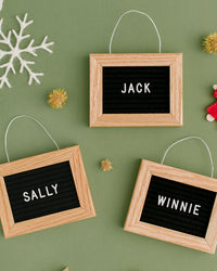 Single Letter Board Ornament