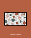 The Letterfolk Eclectic Tile Bundle in a Tile Mat Design on a mink background. 