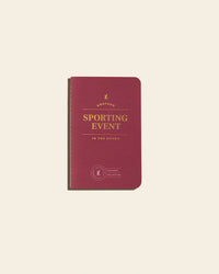 Sporting Event Passport on a cream background