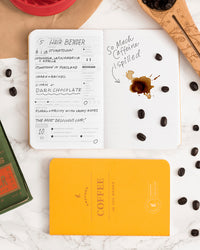 Coffee Passport on a themed background
