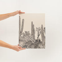 Wild Cactus Print - Letterfolk