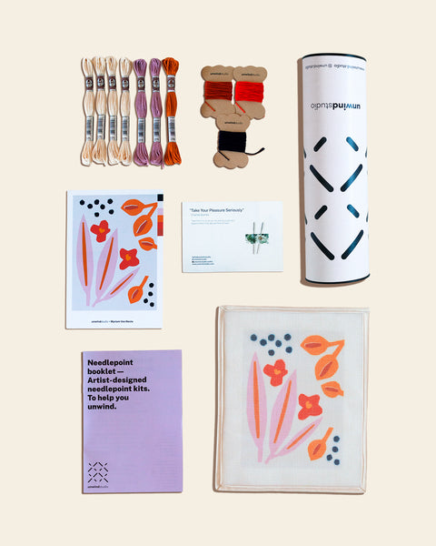 Modern Still Life Palms needlepoint kit – Needlepoint For Fun