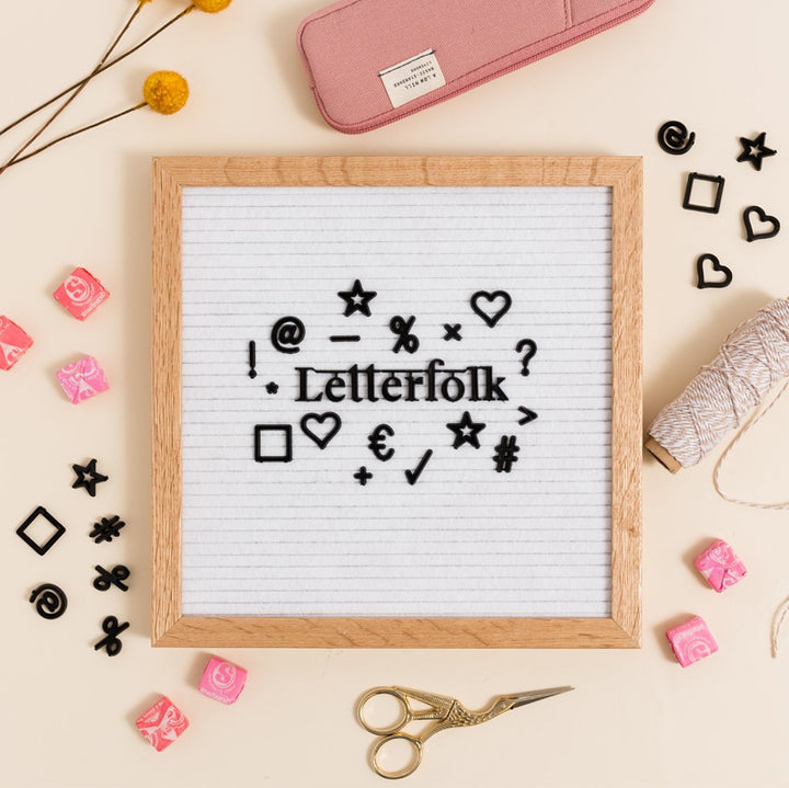 The Poet — 10" x 10" Felt Letter Board — Letterfolk